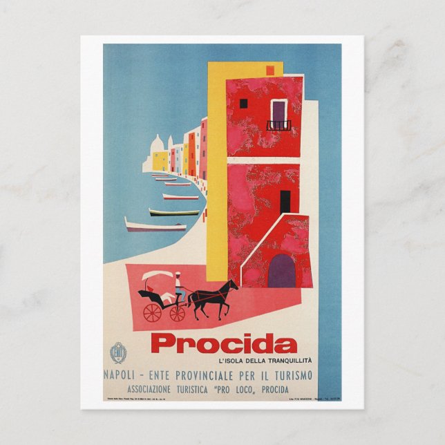 Procidakusten, Neapel, Italien Vykort (Framsida)