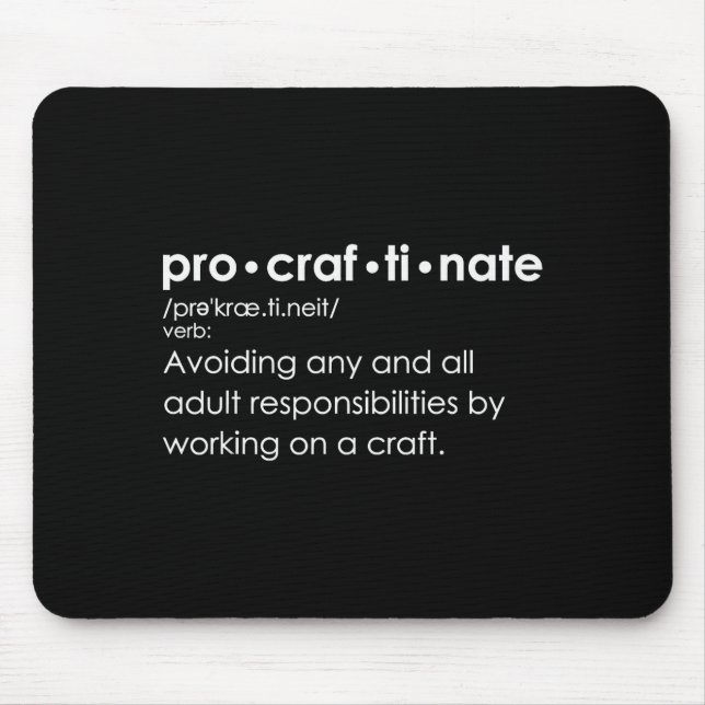 Procraftinate Definition - Avoiding Any And All Ad Musmatta (Framsidan)