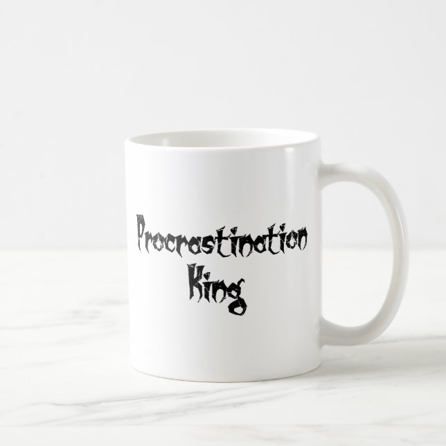 Procrastination Kung Kaffemugg (Höger)