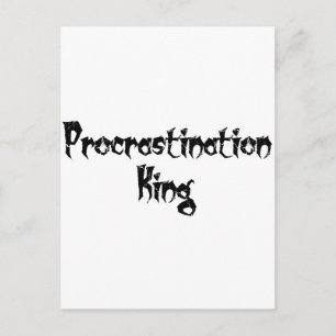 Procrastination Kung Vykort