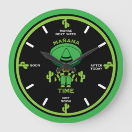 Procrastinator Lazy Person Gift Stor Klocka
