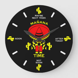 Procrastinator Lazy Person Gift Stor Klocka