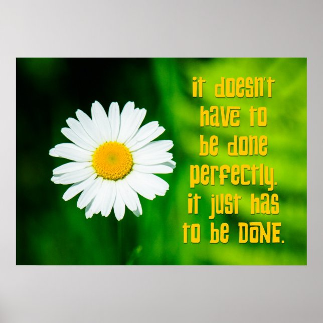 Procrastinator Motto: Done Poster (Framsidan)