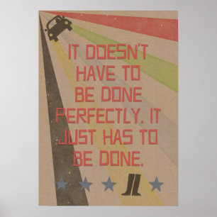 Procrastinator Motto: Klart Poster