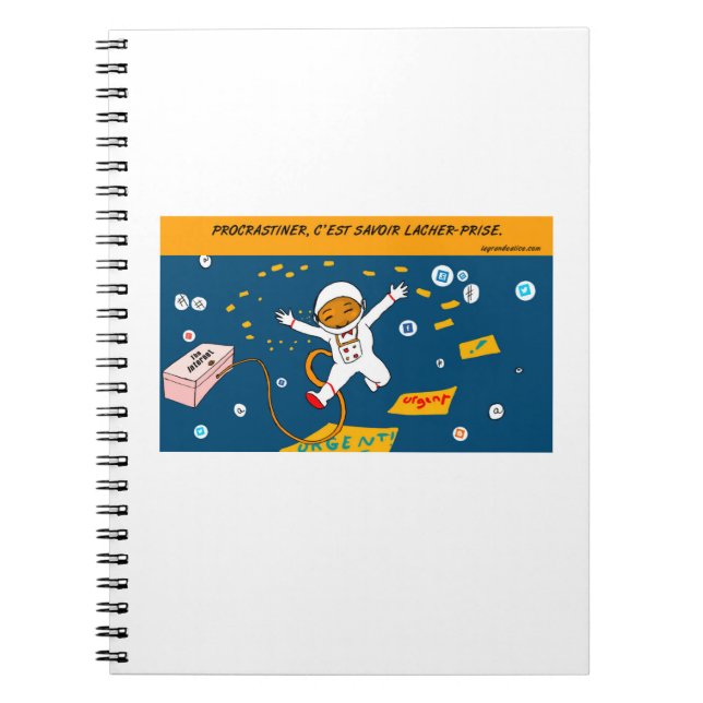 Procrastiner sa To Do List Anteckningsbok Med Spiral (Framsidan)