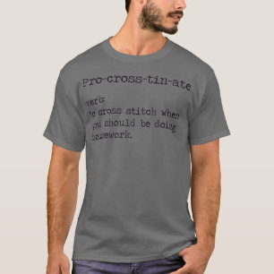 ProCrossTinAte Kor Stitch Funny Definition T Shirt