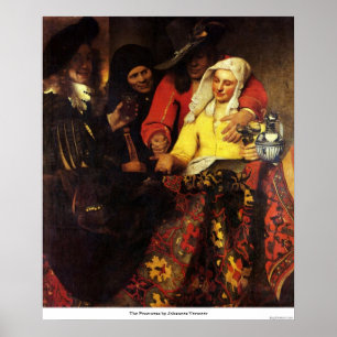Procuressen av Johannes Vermeer Poster