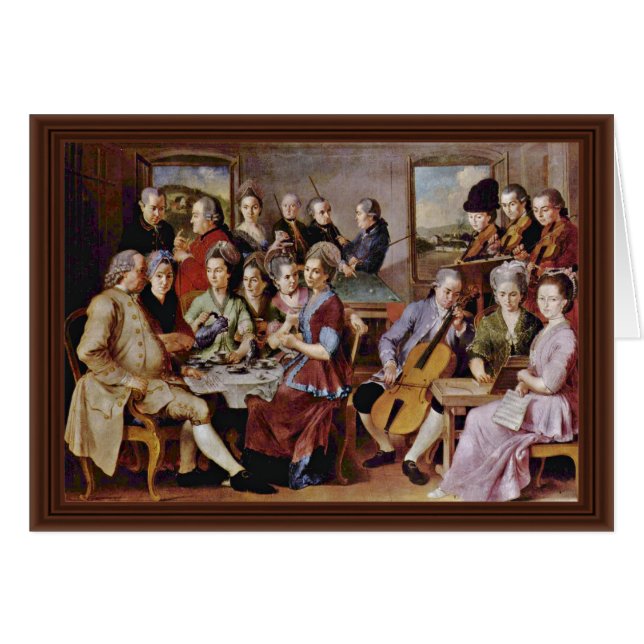 Procuressen, vid Johannes Vermeer Hälsningskort (Framsidan Horizontal)