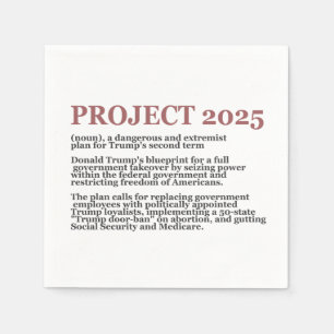 Prodemokrati Anti Project 2025 Republikaner Trump Pappersservett