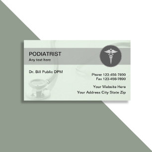 Prodiatrist Modern Medical Affärskorts Visitkort