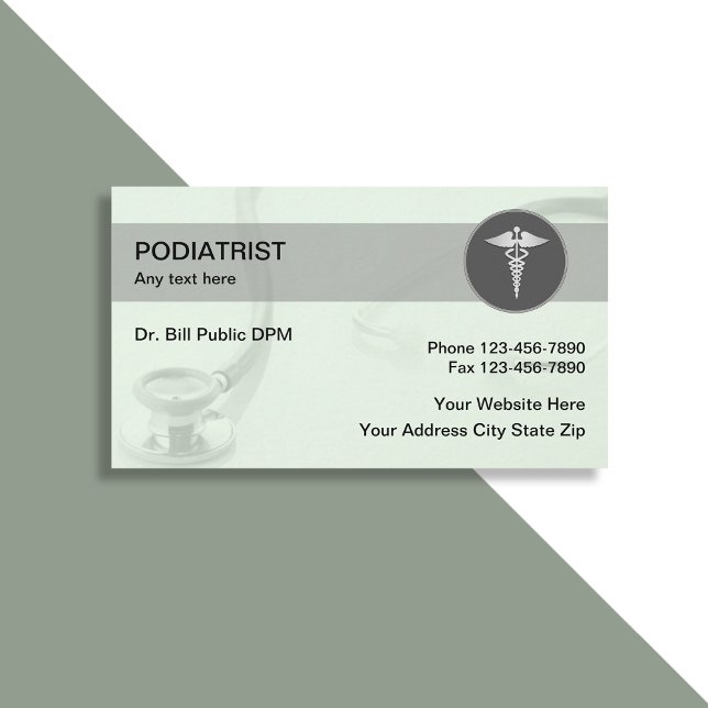 Prodiatrist Modern Medical Affärskorts Visitkort (Skapare uppladdad)
