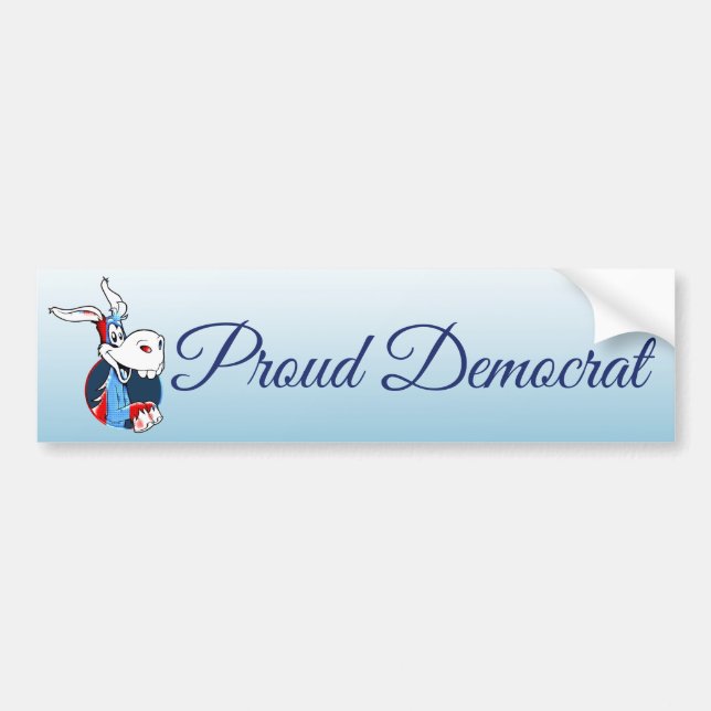 Prodis Donkey Patriotic Bumper Sticker Bildekal (Framsidan)