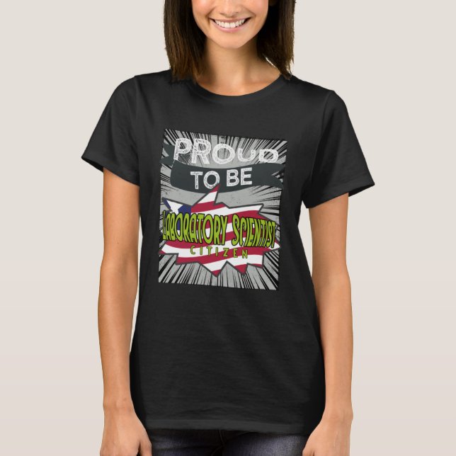 Prodis laboratorium-vetenskapsman, proffsvård t shirt (Framsida)