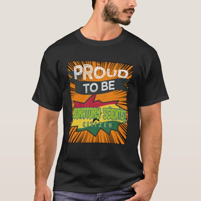 Prodis laboratorium-vetenskapsman, proffsvård t shirt (Framsida)