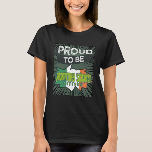 Prodis laboratorium-vetenskapsman, proffsvård t shirt (Framsida)
