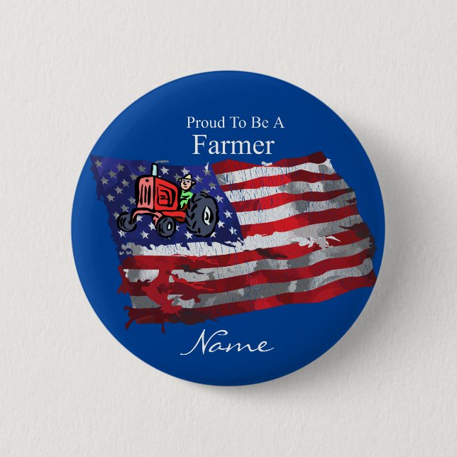 Prodis Patriotic Farmer Flagga Thunder_Cove Knapp (Framsida)