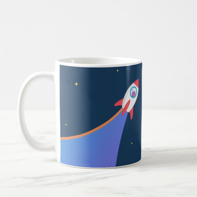 ProdPad 'härifrån till Mars Kaffemugg (Vänster)