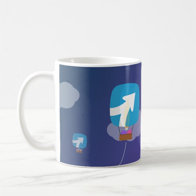 ProdPad 'upp, upp och Away Kaffemugg (Vänster)