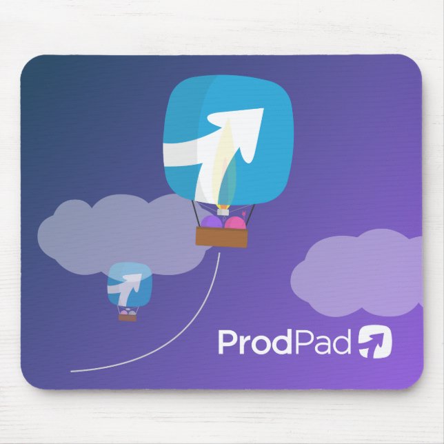 ProdPad "upp, upp och bort!", Musmatta (Framsidan)
