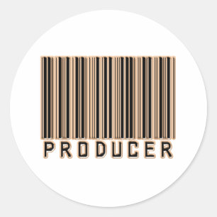 Producent Barcode Runt Klistermärke