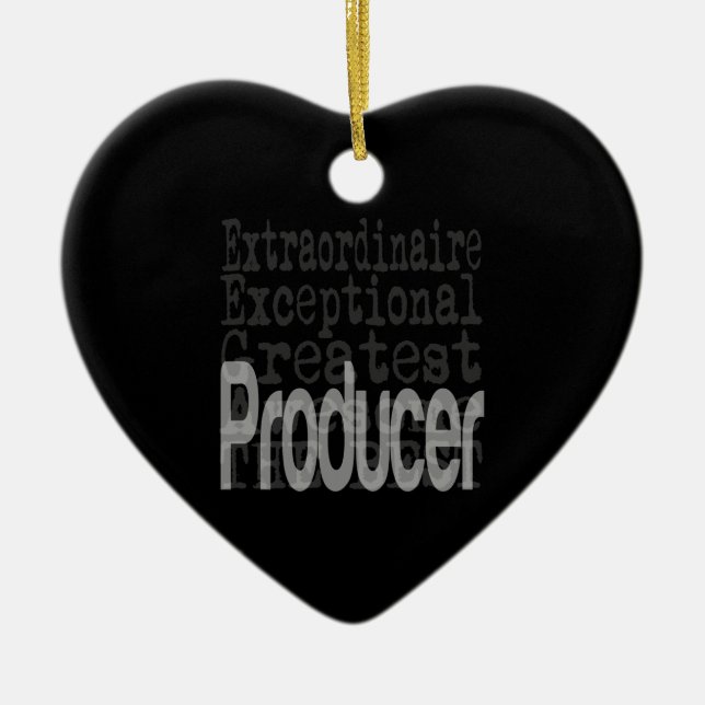 Producent Extraordinaire Julgransprydnad Keramik (Framsidan)