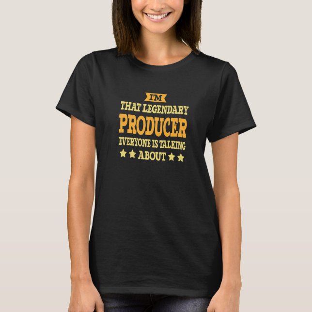 Producent Job Title Employee Profession Pro T Shirt (Framsida)