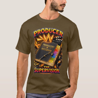 Producent - Manlig mörk övervakning T Shirt