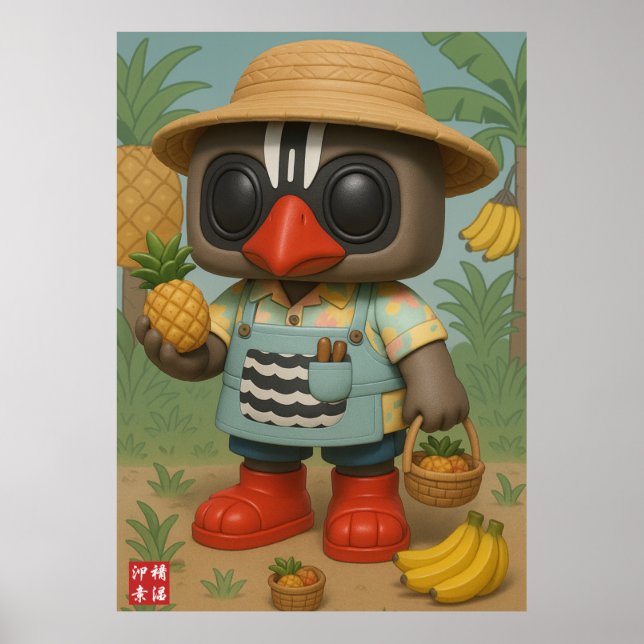 Producenten Kagu Banana och Pineapple Poster (Framsidan)