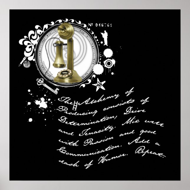 Produceringens alkemi poster (Framsidan)