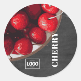 Product Brandy Cherry Logotyp Stickers Runt Klistermärke