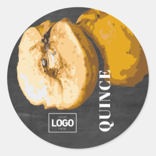Product Brandy Quince Logotyp Stickers Runt Klistermärke