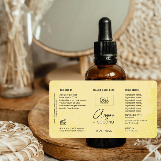  Product Customizable Cream Rustic Label Fraktsedel (Skapare uppladdad)