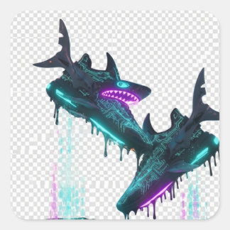 Product Title: Vintage Echoes | Antique Typewriter Fyrkantigt Klistermärke