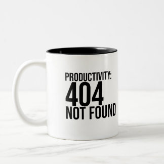 PRODUCTIVITY: 404 NOT FOUND Två-Tonad MUGG