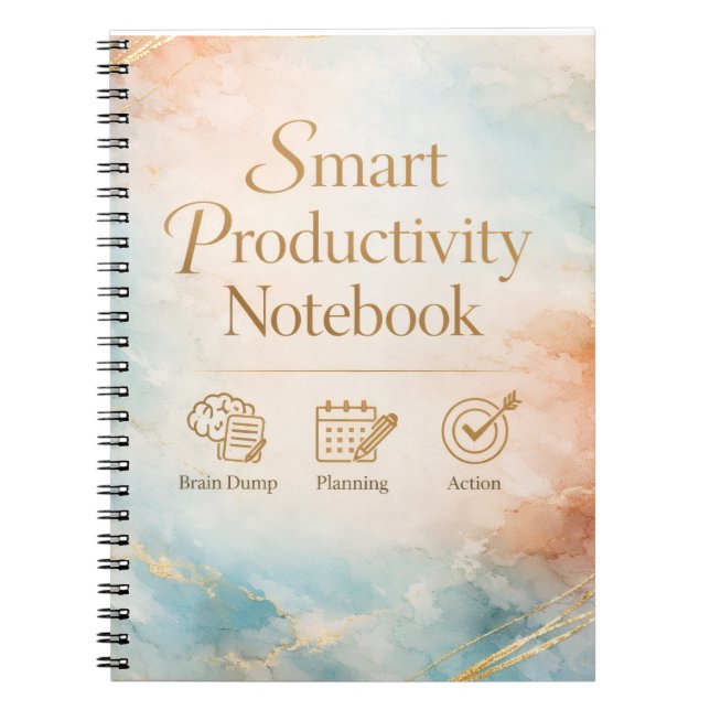 Productivity Notebook Planning & Action Journal  Anteckningsbok (Framsidan)