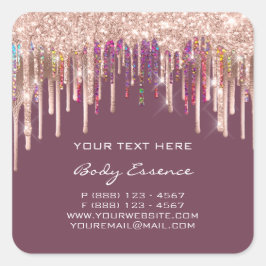 Produkt av Makeup Holograph Drifts Ro Fyrkantigt Klistermärke