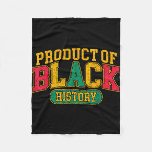 Produkt av svart historia afrikansk amerikansk arv fleecefilt