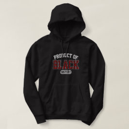 Produkt av svart historia Vintage-typografi Hoodie