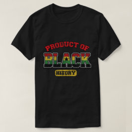 Produkt av svart historia Vintage-typografi T Shirt