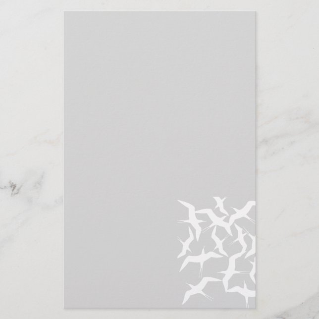 Produkt av vackert flygande fåglar Mönster Brevpapper (Framsida)