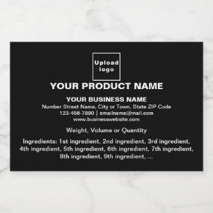 Produkt Minsta Information om Svart Liten Storlek Spritflaskor Etikett