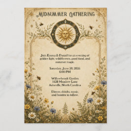 Produkt Titel Midsommarfirande Botanisk Inbjudningar