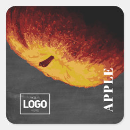 ProduktBrandy Apple Logotyp Stickers Fyrkantigt Klistermärke