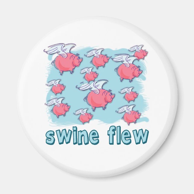 Produkter av Swine Flu Humor Magnet (Framsidan)