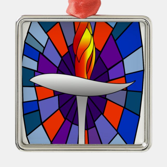 Produkter för enhettempelbägare julgransprydnad metall (Framsidan)