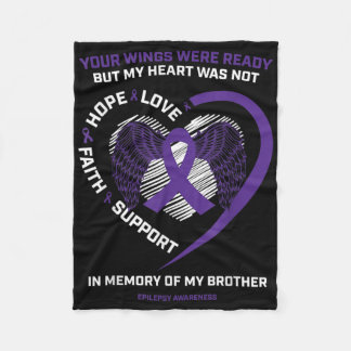 Produkter ger minne av broderLila Epilepsi A Fleecefilt