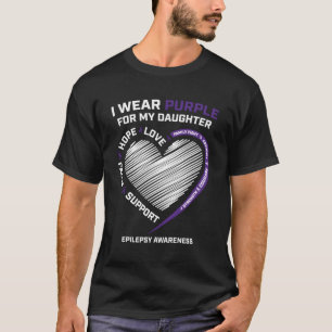 Produkter Mamma Pappa Lila Dotter Epilepsy Awarene T Shirt