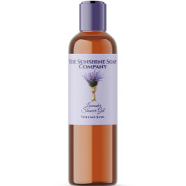 Produktetikett för bad och kropp - lavender fraktsedel