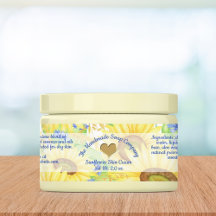 Produktetikett för bad och kropp - Solblommor - li