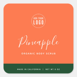 Produktetikett för Calligraphy Editable Färg Contr Fyrkantigt Klistermärke